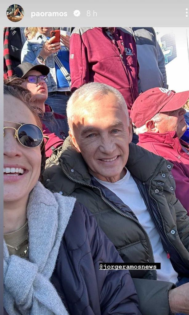 Jorge Ramos con su hija Paola