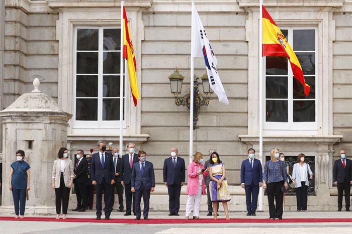 Moon Jae-in y Kim Jung-sook, de viaje oficial en España