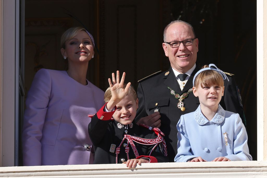 Charlene de Mónaco, Alberto de Mónaco, Jacques de Mónaco y Gabriella de Mónaco en el Día Nacional de Mónaco 2024