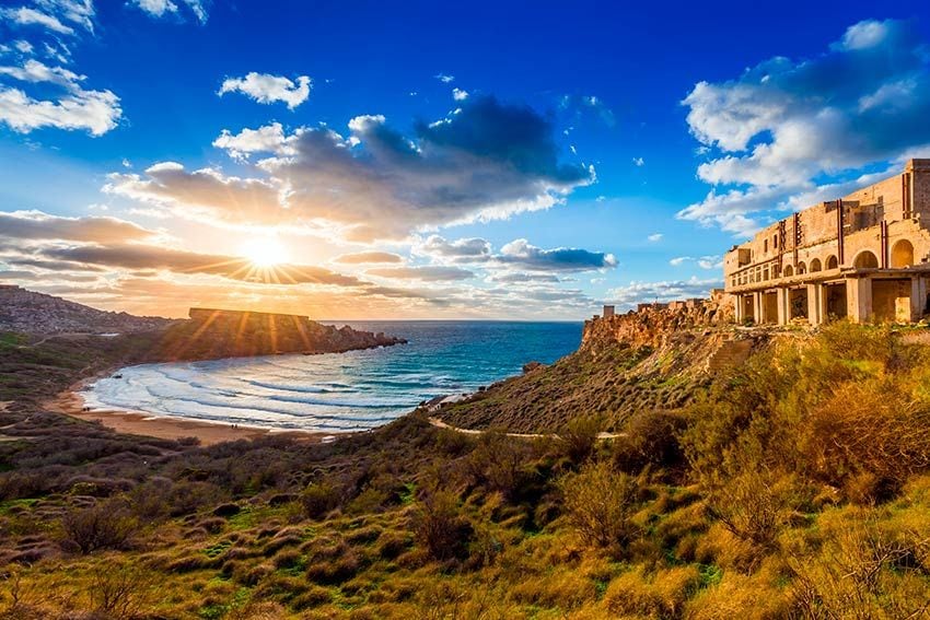 ghajn tuffieha beach malta