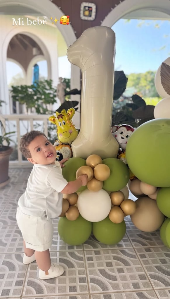 Francisca Celebra el primer cumpleaños de su hijo, Franco