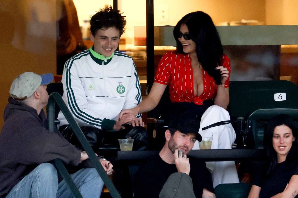 Kylie Jenner and Timothée Chalamet are captured in a romantic moments in public