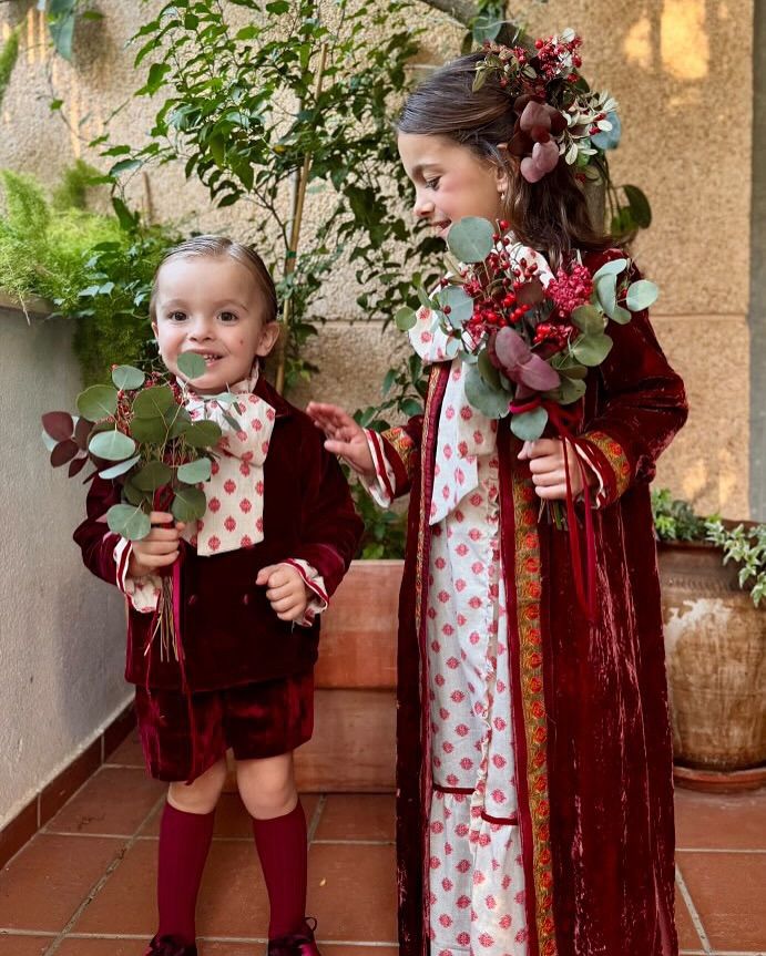 Niños de arras bodas de invierno navidad