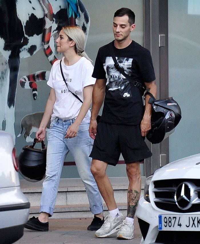 Blanca Suárez y Joel Bosqued paseando juntos por Madrid