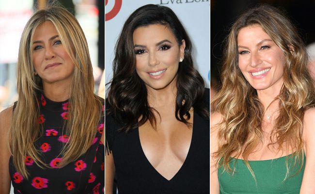 celebrities con cabellos largos