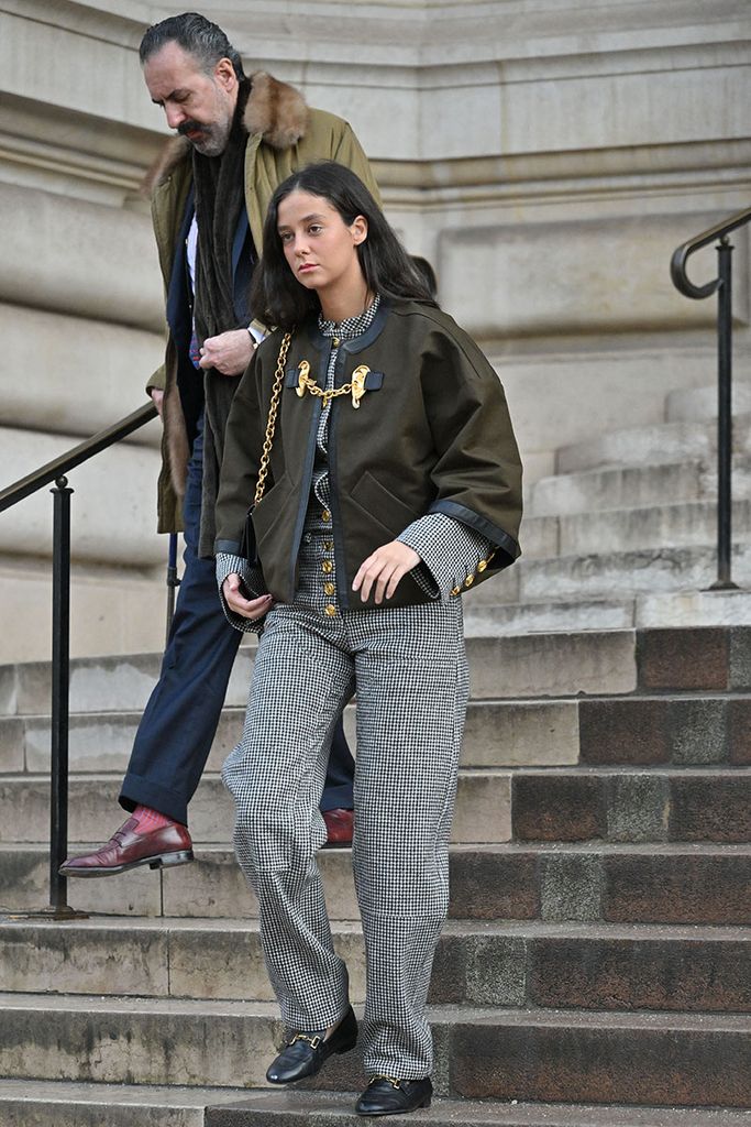 Victoria de Marichalar en el desfile de Schiaparelli en París