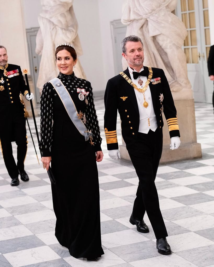 Mary de Dinamarca en la recepción del presidente de Egipto