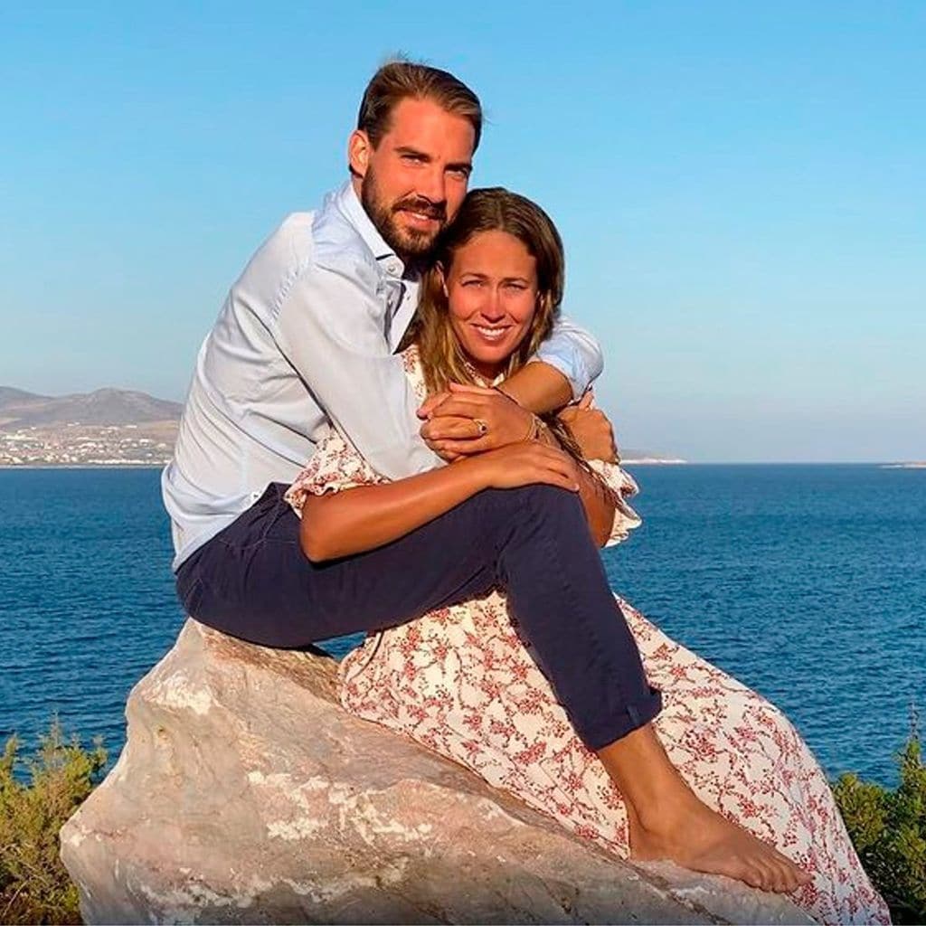 Philippos de Grecia y Nina Flohr