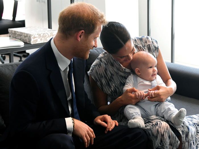 Harry, Meghan Markle y Archie