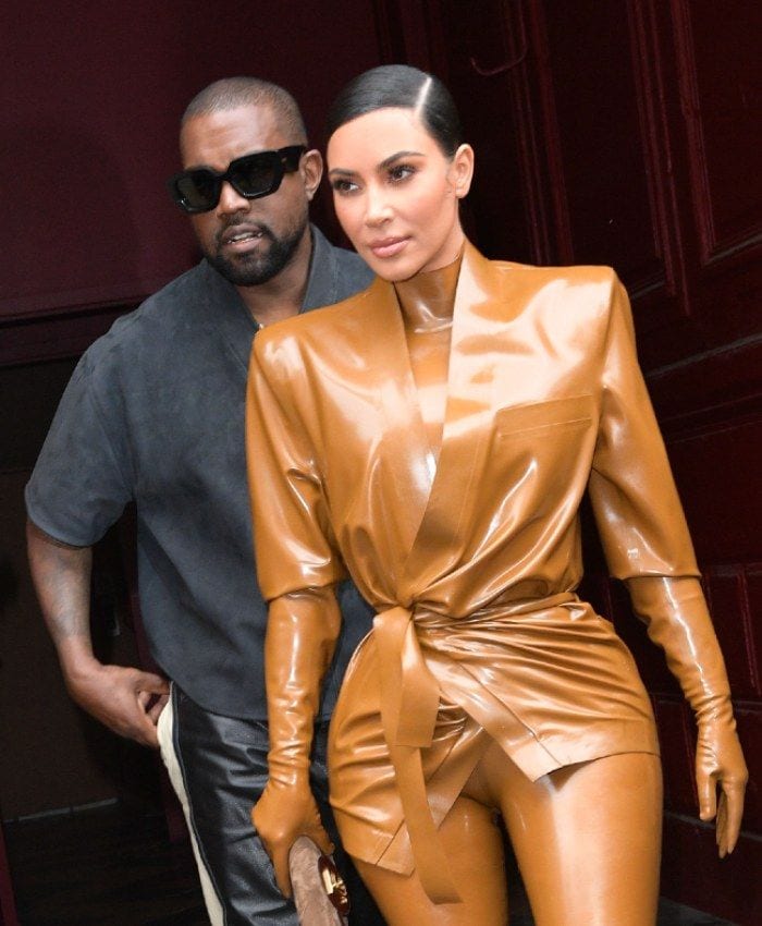 Kayne West y Kim Kardashian 