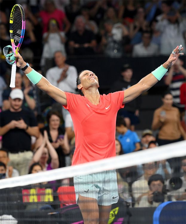 Rafa Nadal celebra su victoria