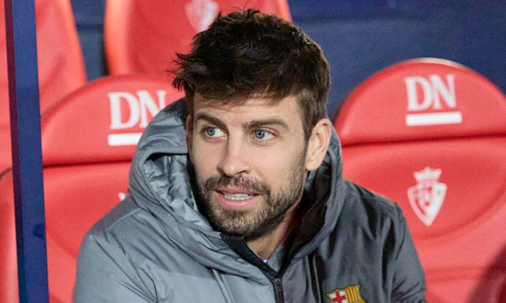 Gerard Piqué (defender; FC Barcelona) seen before the