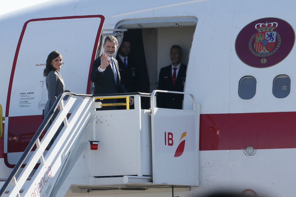 Reyes Felipe y Letizia en 2019 en un viaje a Marruecos