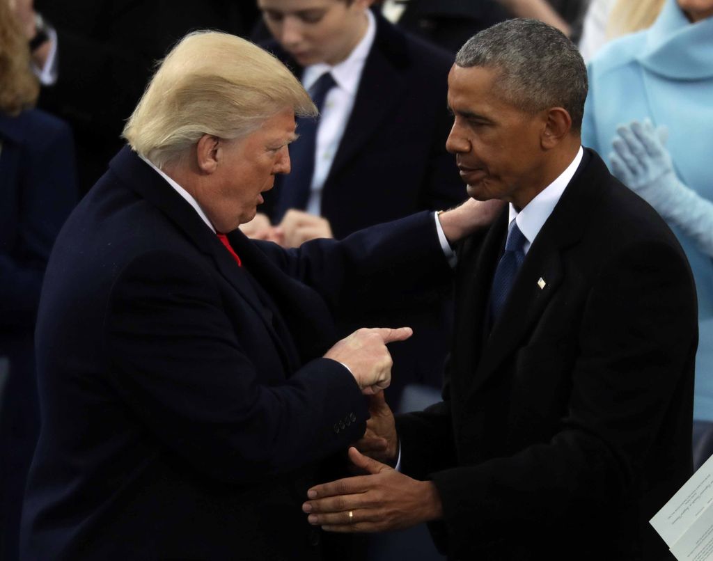 Los Obama felicitaron a Donald Trump por su nuevo triunfo.