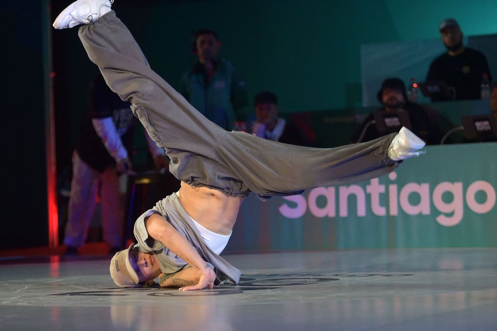 Luma en su participación en el Campeonato Panamericano de Breaking Femenino, en Santiago.