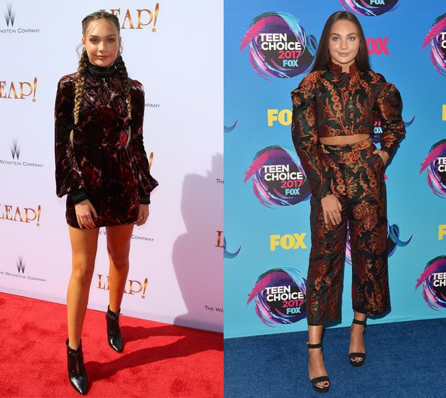 Maddie Ziegler looks alfombra roja