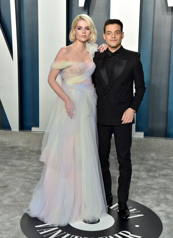 Rami Malek con su ex, Lucy Boynton