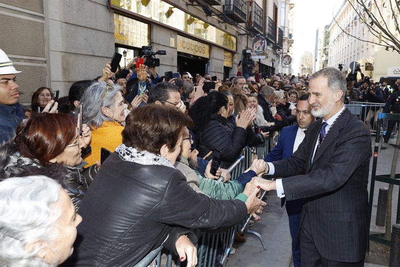 El rey Felipe visita el Cristo de Medinacelli