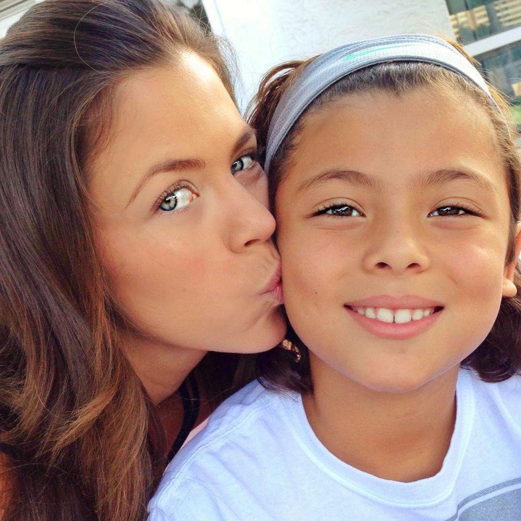 Ximena Duque y su familia