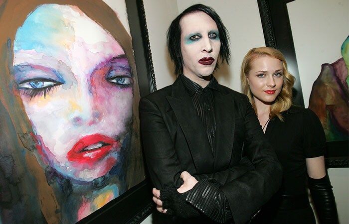 Evan Rachel Wood y Marilyn Manson