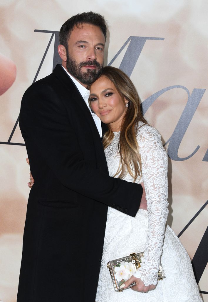 Ben Affleck y Jennifer Lopez en el estreno de "Marry Me" en Los Ángeles el 8 de febrero de 2022