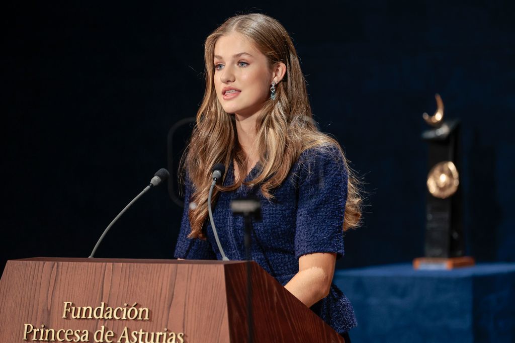 Princesa Leonor en la entrega de Premios Princesa de Asturias en 2023