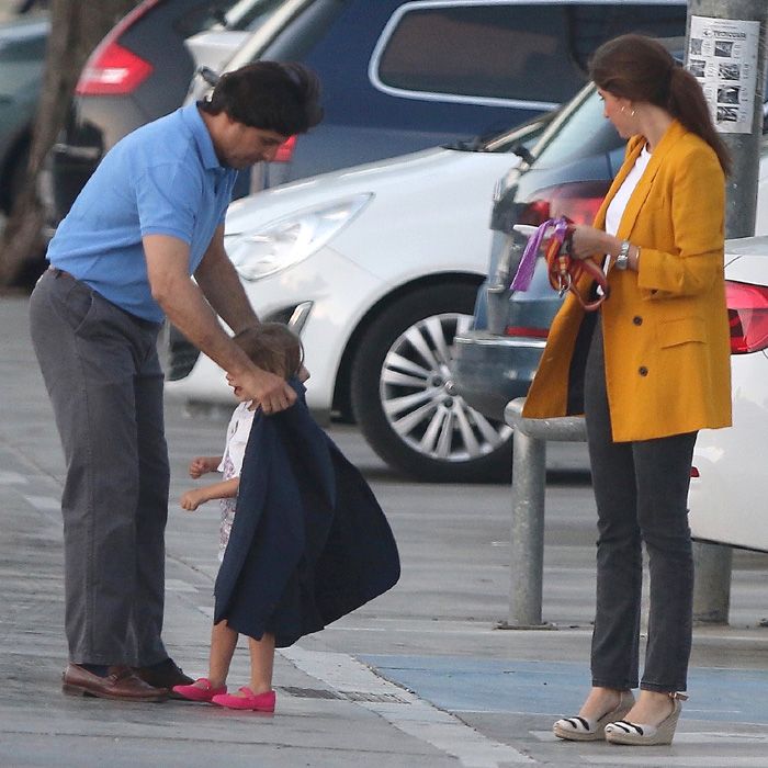 Francisco Rivera con su hija Carmen