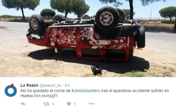 Fuentes consultadas por los diarios de Huelva han señala que precisamente la solidez del coche podría haber evitado que el accidente tuviera peores consecuencias para el periodista
