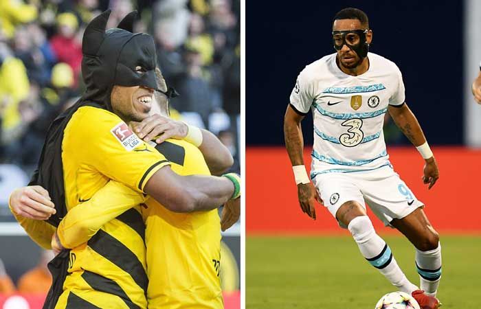 Aubameyang máscara