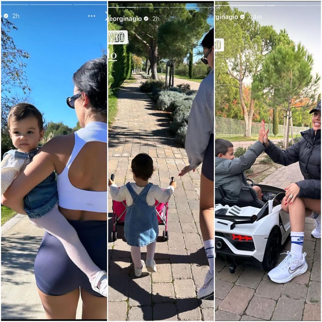 Georgina Rodríguez y sus hijos paseo