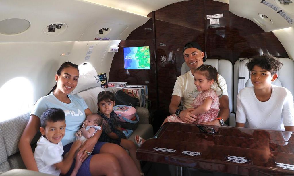 Cristiano Ronaldo, Georgina Rodríguez y sus hijos