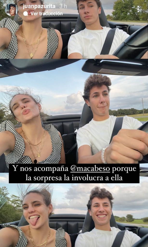 Macarena Achaga y Juanpa Zurita