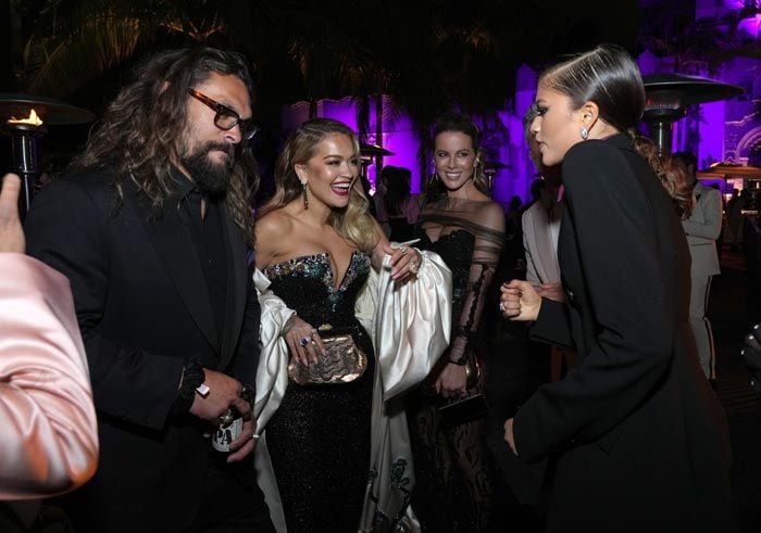 Jason Momoa y Kate Beckinsale en la fiesta Vanity Fair post Oscar
