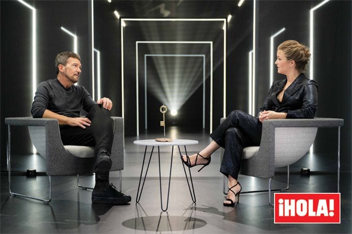 Antonio Banderas y María Casado en 'Las tres puertas', de TVE
