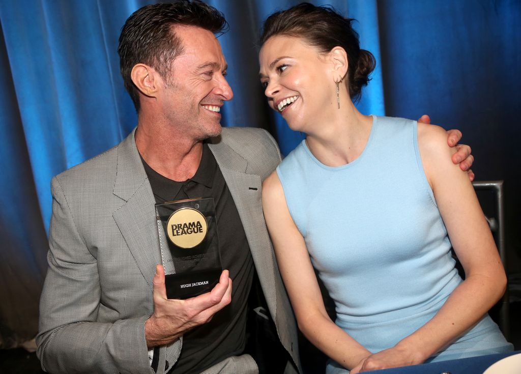 Hugh Jackman y Sutton Foster en la 88ª edición de los premios Annual Drama League Awards en The Ziegfeld Ballroom en Nueva York en 2022