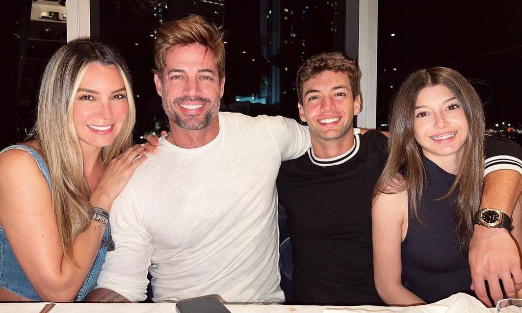 Elizabeth Gutiérrez, William Levy y sus hijos, Christopher y Kailey