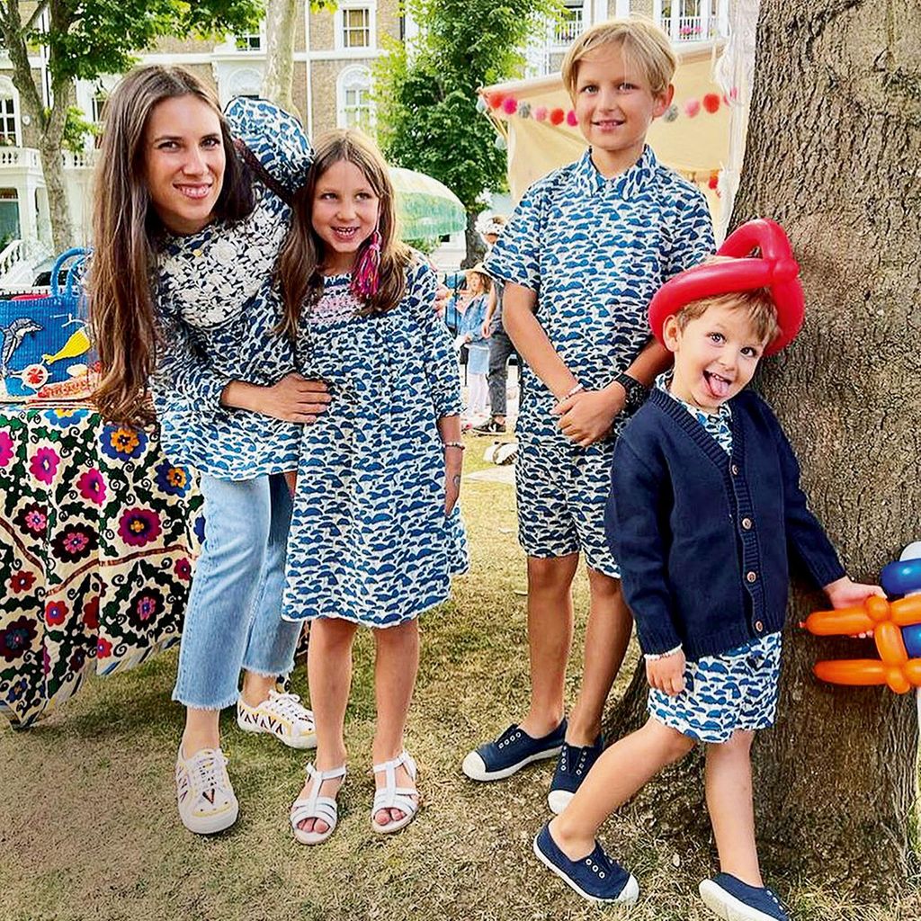 Tatiana Santo Domingo y sus hijos HOLA4095