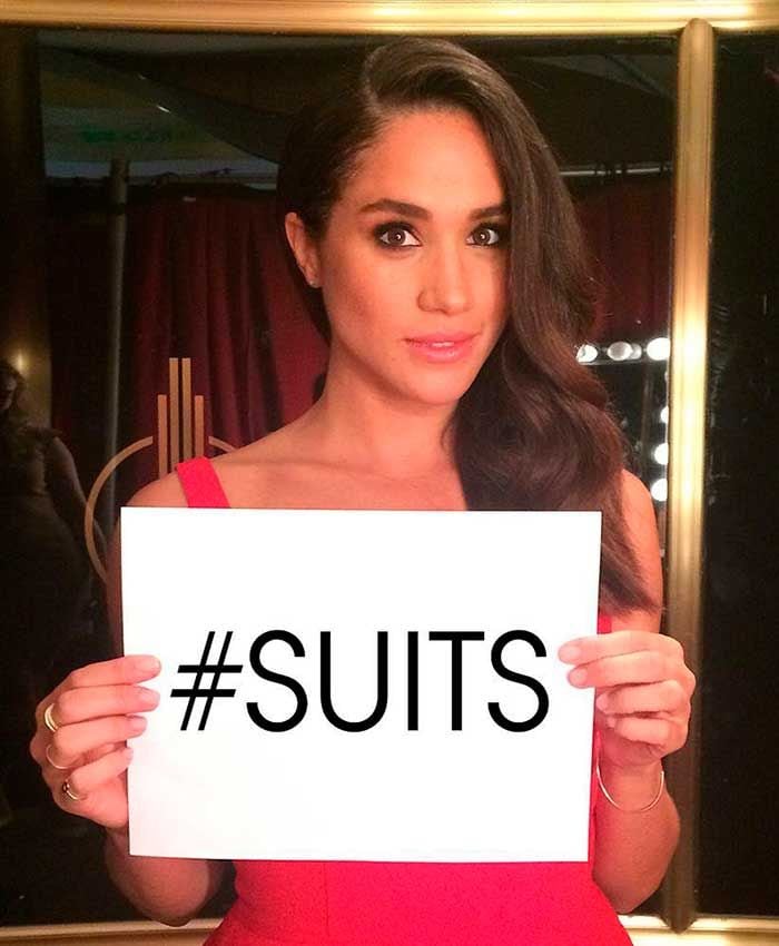 Meghan Markle en el rodaje de Suits