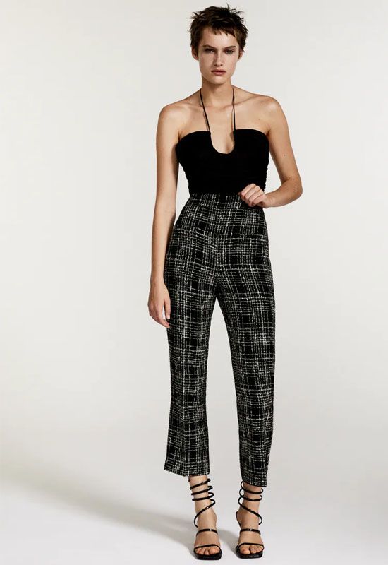 Pantalón de tweed Zara