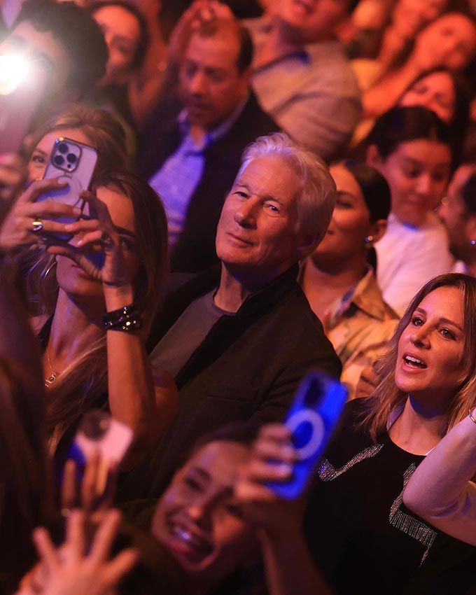 Richard Gere y su esposa Alejandra en el concierto de Alejandro Sanz