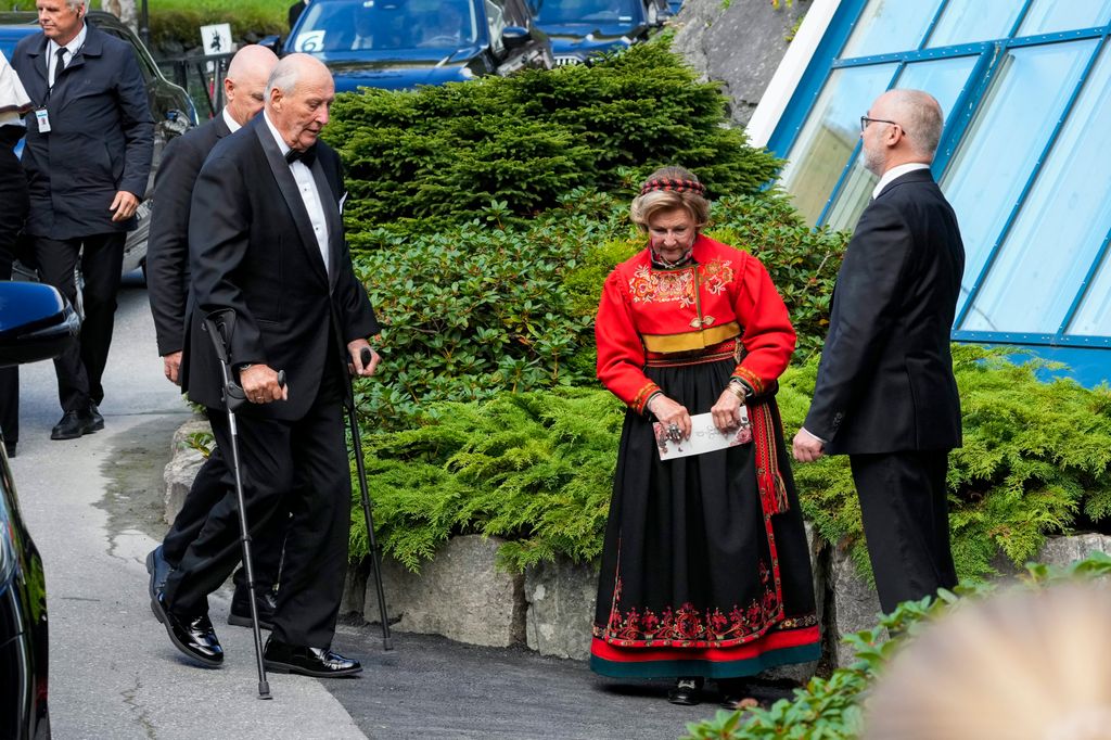 Los Reyes de Noruega en la boda de su hija