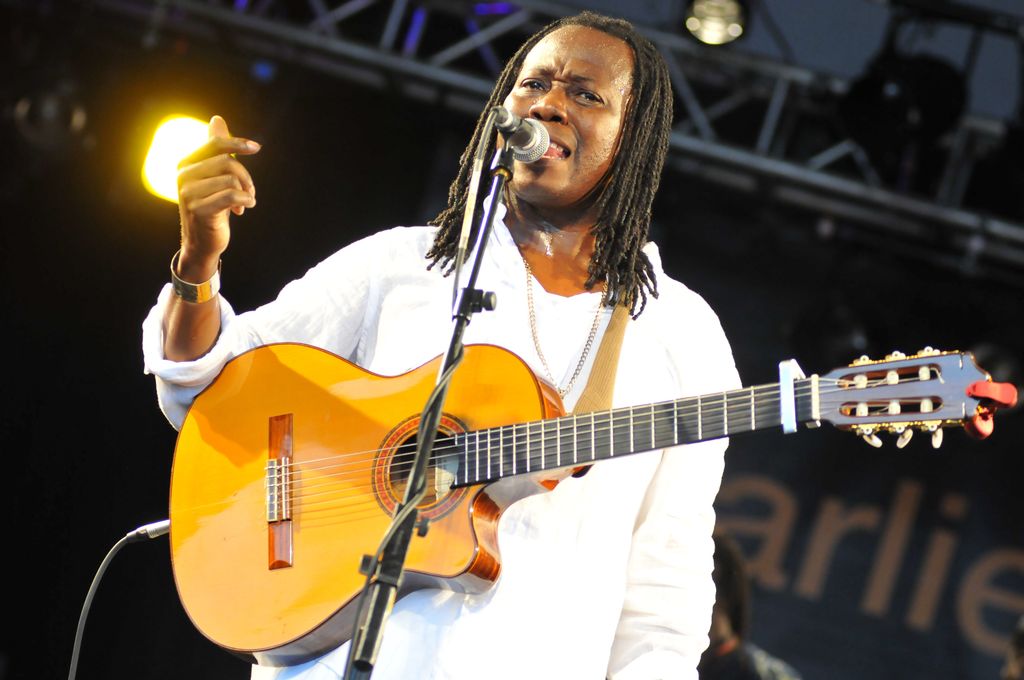 Aurelio Martinez on the first day of Womad Festival 2011 in Charlton Park in July 2011, near Malmesbury in Wiltshire, England. 