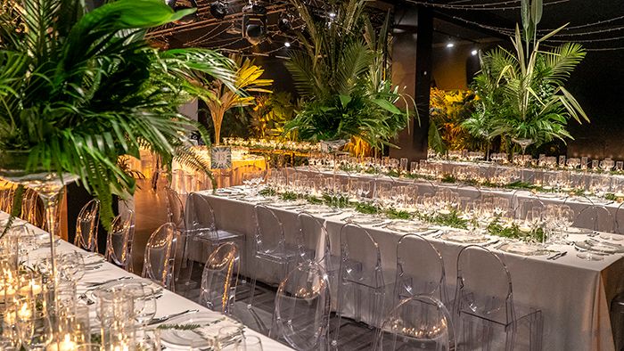 decoración de bodas: plantas