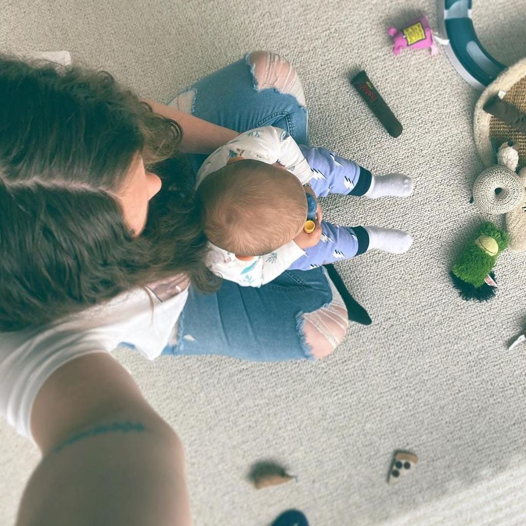 Joy Huerta y su hija Noah