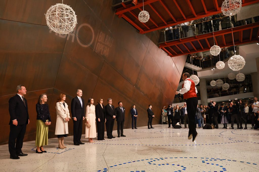 Los Reyes en el Palacio Euskalduna de Bilbao para la representación de la Ópera Il Trittico