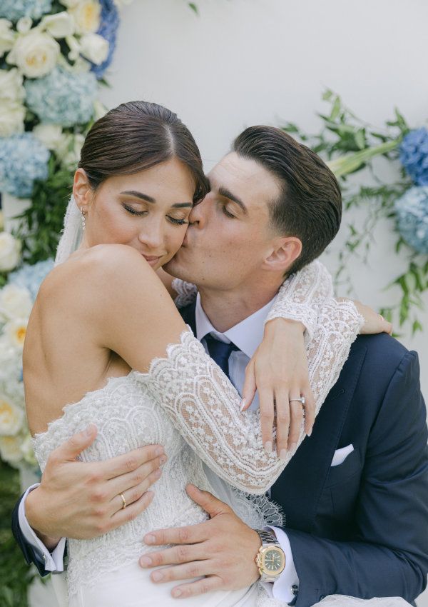 Andrea Martínez y Kepa Arrizabalaga en su boda