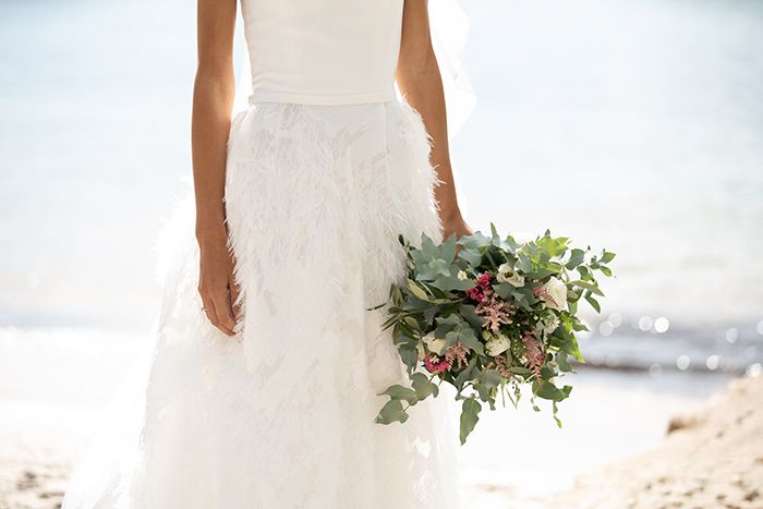 Vestido de novia romántico