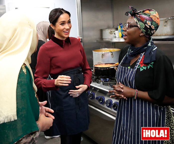 Meghan Markle en la Hubb Community Kitchen