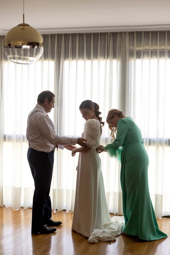 Paula en su boda