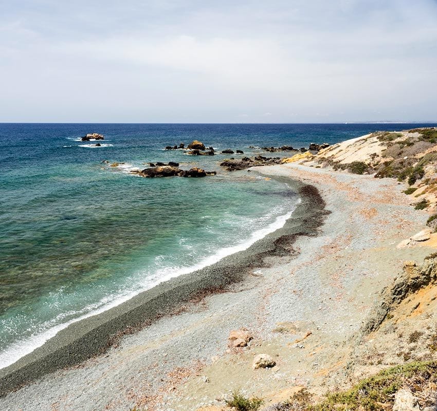 Playa en la isla de Tabarca en Alicante